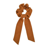 scrunchie hair ties Scarf Elastic Hair Rope for Women Hair Bow Ties Scrunchies Hair Bands Flower Print Ribbon