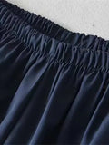 blue retro sport baggy pants with