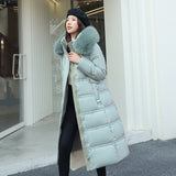 Down Cotton-Padded Jacket Women Winter 2024 New Cotton-Padded Clothes Long Over The Knee Korean Version Loose And Thick Cotton-Padded Jacket Coat Tide-Outfit