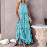 Hot New Summer Women's New Temperament Long Drag Skirt Skirt Dress