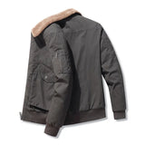 Winter Men's Cotton Workwear Jacket Plus Velvet Thick Loose Large Size Lapel Jacket Warm Cotton Jacket