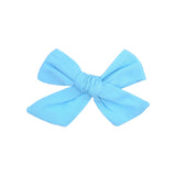 Flower Cotton Hair Bows With Clip For Baby Girls Plaid Boutique Hair Clips Hairgrip Barrettes Headwear Hair
