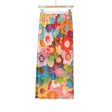 Folds 2025 Spring And Summer New Design Sense To Reduce The Age Of The Thin Explosion Super-Looking Flower Half-Body