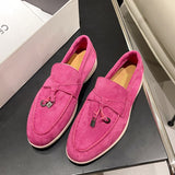 Size 2025 Spring New Round Head Velvet Retro Shoe Sleeve Low Heel Single Shoes Lefu Shoes Direct