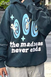 Street Popular Gothic Foaming 3D Print Hoodies Women Y2K New Harajuku Hip Hop Sweatshirt Unisex Casual Loose Hoodie