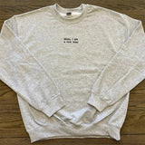 Mom I Am A Rich Man Letters Embroidery Gray Sweatshirt- Outfit