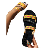 Zingj Slippers Female 2024 Summer Light Wear National Wind Embroidery Fashion Leisure Large Size