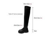 Women's Long Boots Thick Bottom Over Knee Boots Show Thin High Cylinder Elastic Skinny Skinny Boots Female Elastic