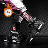 Fashion Men Sneakers high top Running Shoes for Men Black/ white Outdoors Walking Sports Shoes Comfortable