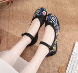 Zingj Cloth Shoes For Spring And Summer Leisure Walk Tourism National Wind Square Dance Bride Shoes Female Singles