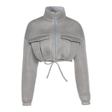 Winter Thermal Jackets with Zipper Women's Quilted Heated Coats Female Padded Clothes Femme Ladies Clothing