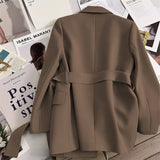 Zingj Lace Suit Jacket Female 2024 Autumn New Design Sense Temperament Korean Version Casual Trend