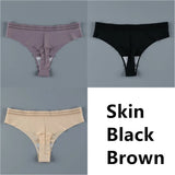 For Women Seamless Panty Set Solid Invisible Underwear Sexy Low Waist Briefs Women's Underpants Lingerie Dropship 3