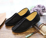 Zingj Men's Shoes Single Shoes / Cotton Shoes Fat Feet Large Size Canvas Father Shoes Father Shoes A Foot Pedal Casual Soft Sole