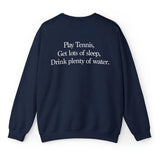 Back Graphic Quote Crewneck Sweatshirt- Outfit
