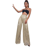 High Waist Fashion Casual Sequins Loose-fitting