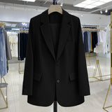 Zingj Suit Jacket Female Small Man 2024 Spring And Autumn Short Retro Korean Version Casual Show Thin Suit