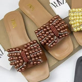 2025 New Sandals Buckle Slippers Women's Color Is Complete, Flat-Bottomed Slippers Women Hot