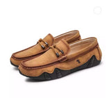 Zingj Korean Version Of The New Men's Leather Shoes In Spring Is Breathable, A Lazy Man, A Set Foot, Octopus, Fish And Beans