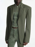 Goods Personality Breasted Splicing Small Suit 2025 Spring New Fashion Design Sense Loose Versatile Suit Jacket