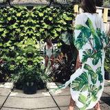 Zebra Pattern White Chiffon Tunic Plus Size Sexy Beach Wear Kimono Summer Clothing For Women Tops and Blouses Shirts