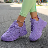 Dad Shoes Women 2025 Spring And Summer New Korean Version Of Casual Thick Candy Color Nets Sports Small White