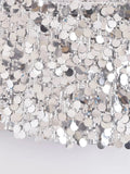 2023 Sequin Skirt Women Glitter Silver Short Skirt Woman Fashion High Waist Mini Summer Skirts Shiny Sexy Women's