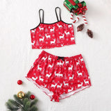 Sleeveless Gingerbread Man Sling Vest Milk Silk Home Clothing Pajamas Female Autumn Summer