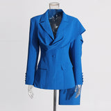 Australian Show High-End Feel Top 2025 Summer New Splicing Ribbon Design Slim Slimming Blazer