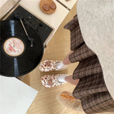 Sandals Korea Ins Style Cute Cartoon Little Bear Deco Hole Shoes Antislip Thicken Sole Outdoor Beach Summer Flats