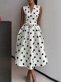 Wave Dress 2025 Summer Retro New Temperament Slim Dress