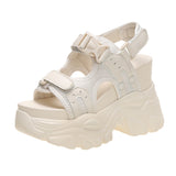 Man Magic Stick Sports Sandals Women 2025 Summer New Small Size Leisure Thick Bottom Slope And Fish Mouth Sandals