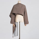 Zingj Personality Suit Jacket Female 2024 Summer New Long Sleeve Short Jacket Advanced Sense Shawl Style Small