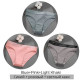 Women's Cotton Briefs Women's Panties Sexy Female Underpants Solid Color Panty Intimates Women Underwear M-2XL