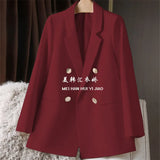 Zingj Suit Jacket Female Spring And Autumn 2024 New Small Spring And Autumn Suit Jacket Temperament Korean Version Casual