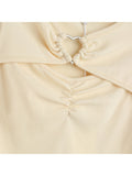 Clothes T-shirt O-Neck Short Sleeve Casual 90s Korean Fashion Sexy Chic Heart Hollow Out Tee Top 2022 Summer Female
