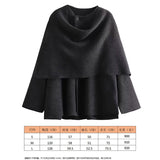 Women's Autumn New Asymmetric Scarf Short Loose Knit