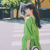 2022 Spring Summer Women New Fashion French Small Fresh Puff Sleeve Dress Elegant Parti Even Long Dress Women