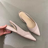 Commuting Shallow Soft Soles Not Tired Head Sandals Spring And Summer New French Fairy Style Sharp Single