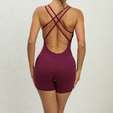 Zingj Beautiful Back Peach Hip Yoga Pants Without Embarrassment Hip Tight Sports Jumpsuit With Buttock Fitness Pants Women-Outfit