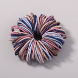 100Pcs/lot Hair Bands Girls Candy Color Elastic Rubber Band Hair Bands Child Baby Headband Scrunchie Kids Hair
