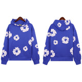Trend Sports Shirt Hip-Hop Wood Cotton Printing Suit High Street Loose Hooded
