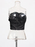 Sexy Waistcoat Woman 2025 Spring New Fashion Three-Dimensional Flowers Splicing Design Women's