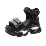 Thick-Soled Sandals 2025 New Magic Sticky Toe Loose Pastry Bottom Sports Leisure Dad