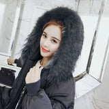 2024 Winter New Cotton-Padded Clothes Female Leisure Long Money Collect Waist Thick Down Cotton Clothes Over The Knee Korean Set Female-Outfit
