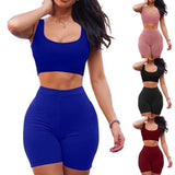 Piece Set Yoga Summer Women's Two Piece Crop Top Skirt Set Sleeveless Outfits Summer Casual Clothes Women Sleeveless