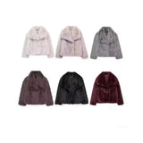 Winter New Women's Artificial Fur Effect Short Coat