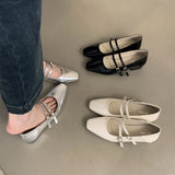 Zingj Shallow Mouth Single Shoes Female Spring And Autumn New Korean Version Of French Temperament Fairy Wind Gentle Commuting Thick With Mary Jane