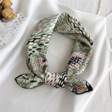 Square Silk Scarf Women Fashion Print Small Neck Scarfs Office Lady Hair Band Foulard Hand Kerchief Female Bandana