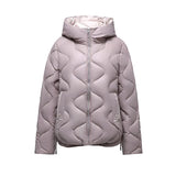 Cotton-Padded Clothes Women Short Style 2024 New Bright Face Fashion Foreign Style Show Thin Thin Hooded Cotton-Padded Jacket Women Cotton-Padded Jacket Coat-Outfit